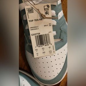 Adidas Top Ten RB White Magic Grey Men Size 9.5
